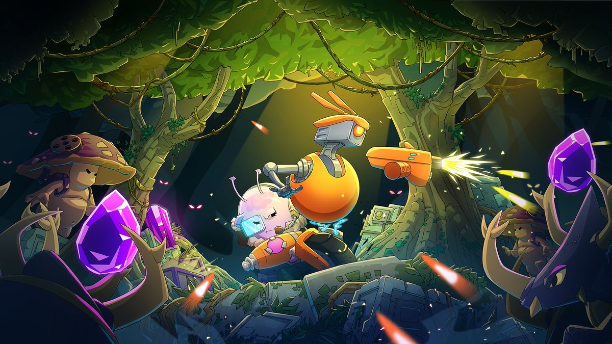 We are 400 on Bibots instagram, what the hell are you doing ?! 

Let's celebrate the 69 followers here 🙃 with an illustration of Bibots by <a href="/DavidThorArt/">David Thor</a>  

#bibots #roguelike #indiegame #indiedev