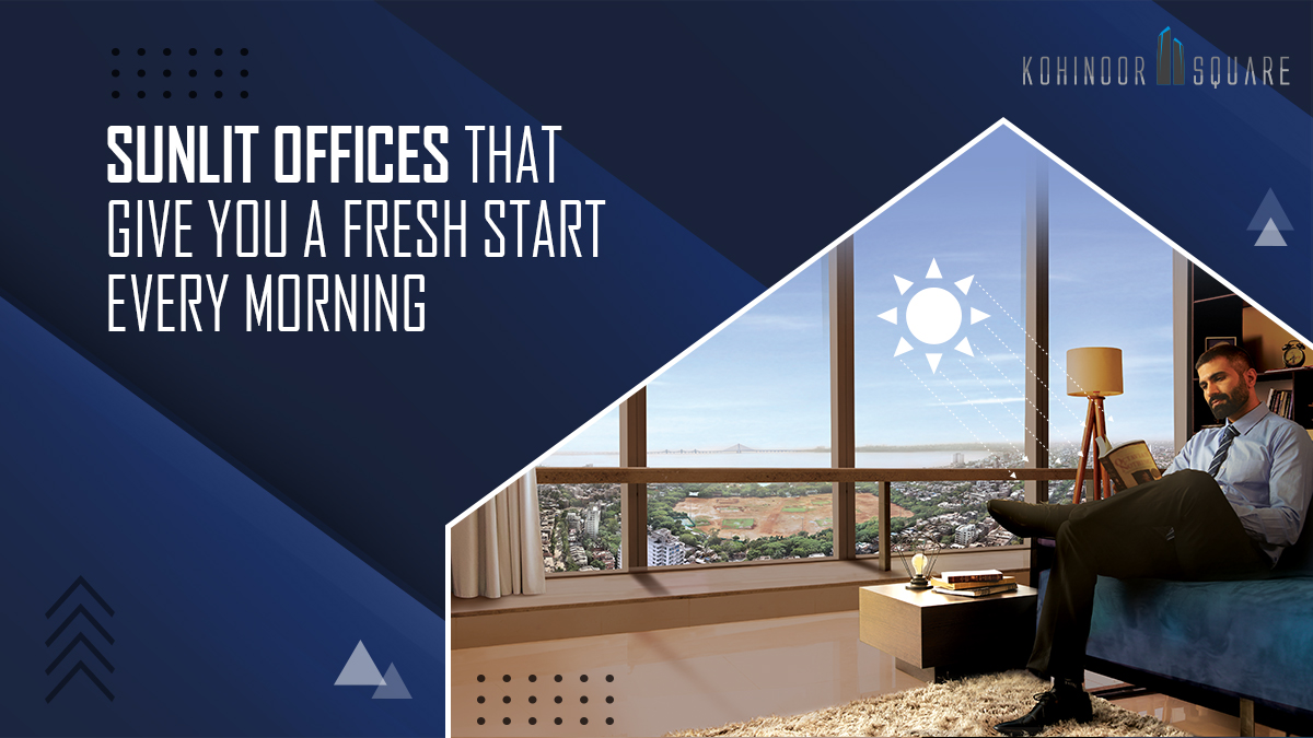 kohinoor_square's tweet photo. Who doesn’t like ample sunlight? Taking inspiration from the sun, make sure you and your team rise and conquer every morning at The Chambers at Kohinoor Square.
#KohinoorSquare #UpgradeToTheChambers #CommercialPropertyInMumbai #OfficeSpacesInDadar https://t.co/WJINoWDkl0