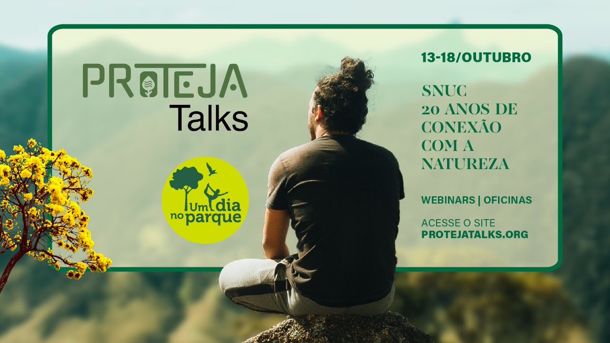 Alemanha_BR's tweet photo. Qual é a sua #ConexãoComANatureza ? 🌿Acompanhe de 13 a 18 de outubro a semana dedicada às #unidadesdeconservação e ao #SNUC com os festivais #ProtejaTalks e #UmDiaNoParque , que têm o apoio da @gizprofile no âmbito da @iki_bmu . Confira a
programação em https://t.co/j1ZiuNNj1F https://t.co/qwkf9EtL98