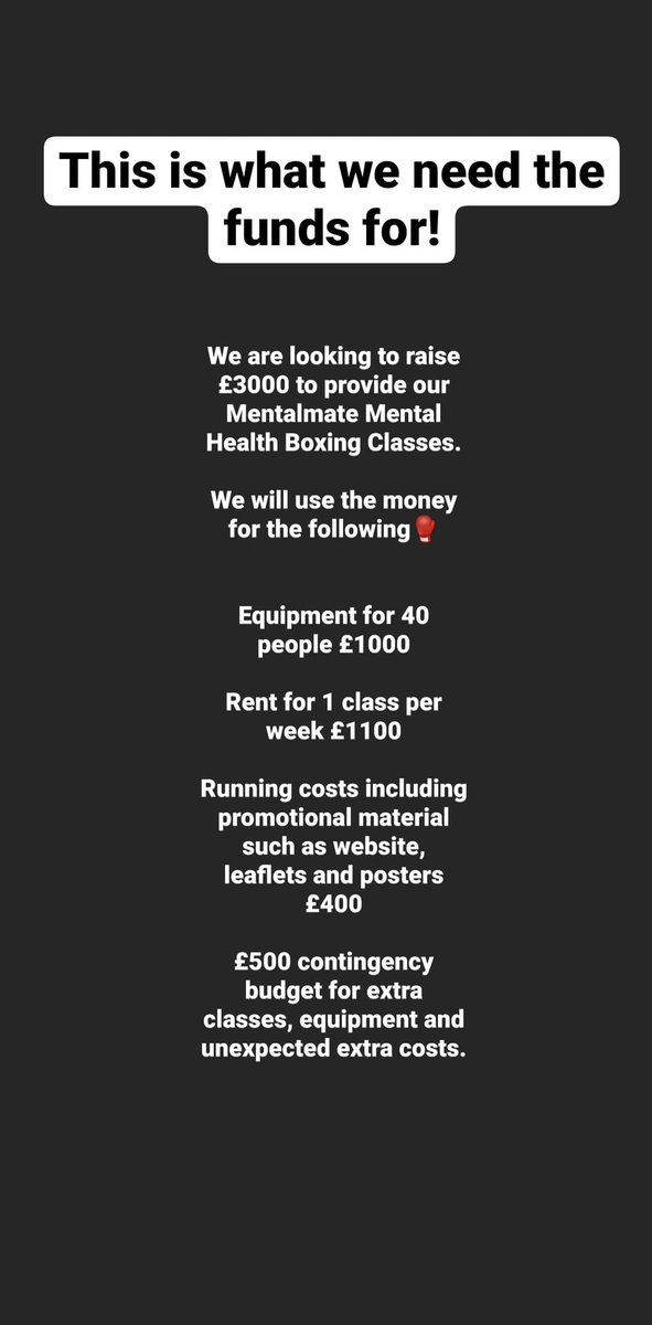 Can you spare £1 to help our #mentalhealth service in #Sheffield? If you can please donate via PayPal at the following link or we can provide bank transfer details if it helps!🥊 paypal.me/100roundchalle… #Sheffieldissuper #mentalhealthawareness #mentalhealthmatters #boxing