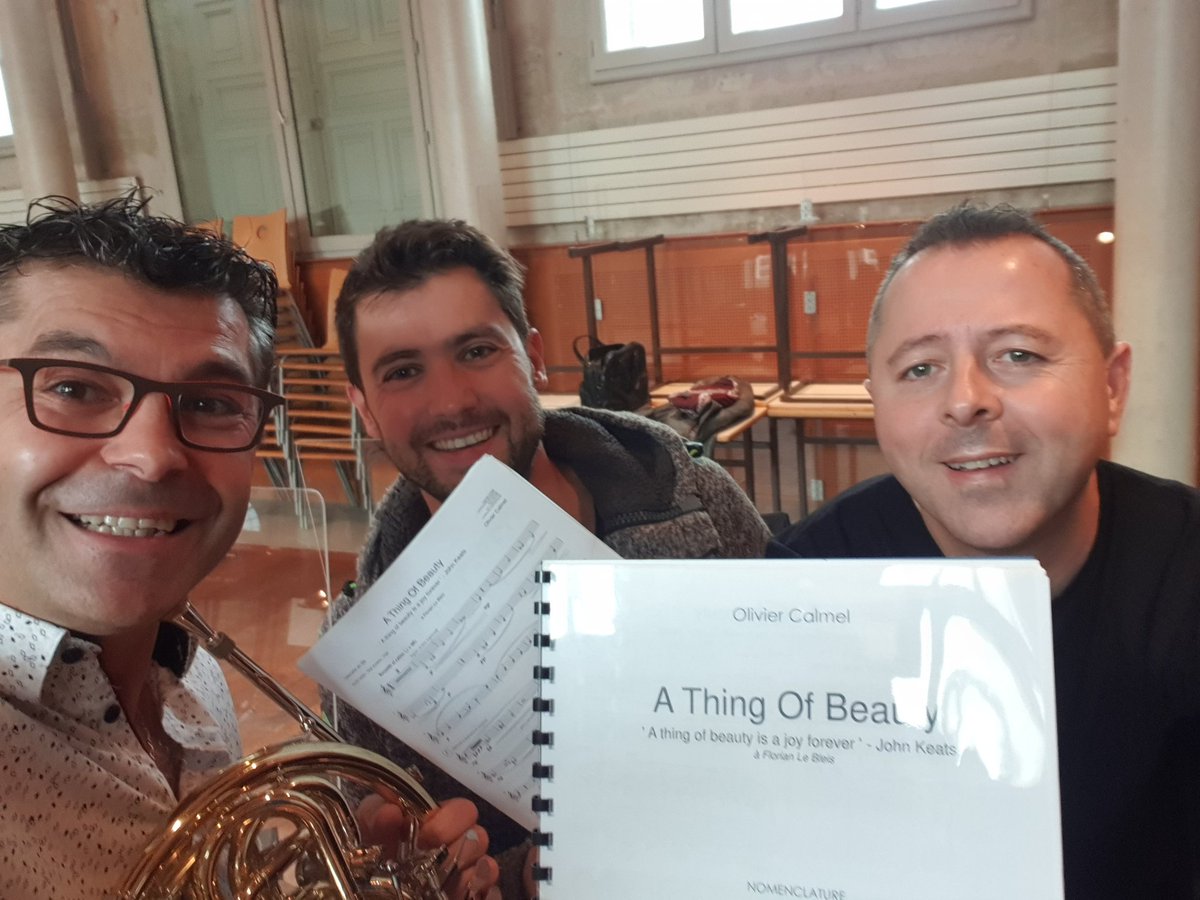 DelepineArnaud's tweet photo. "Joy forever" version trio clarinette, cor, piano "A Thing Of Beauty" ,au CRR de Tours le Mercredi 18 Novembre.
#WeAreBuffet #WeKlarthe #WeAreHansHoyer https://t.co/vCI4L6tThn