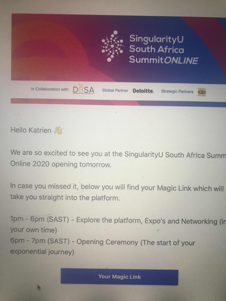 So excited  we almost there only 1 minute to go @singularity #FutureProofAfrica