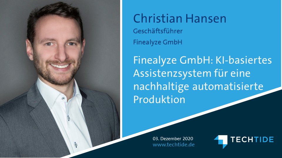 TECHTIDE_NI's tweet photo. @finealyze entwickelt eine universell einsetzbare #KI zur Unterstützung des Anlagenbetreibers bei der Steuerung und Optimierung seiner Prozesse. ✅📈

Das dürft ihr nicht verpassen: Christian Hansen auf der #TECHTIDE Bühne im Dezember! 🎙️👏

➡️ https://t.co/xHBG9ZaQbx https://t.co/BuD5A21opY
