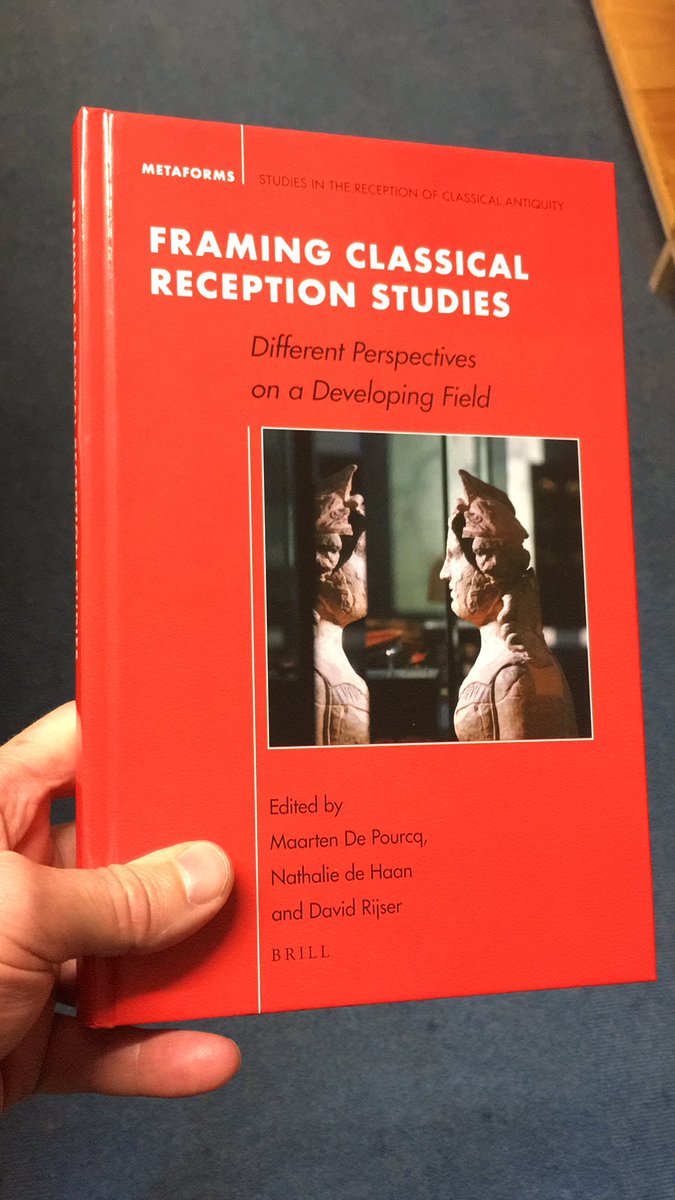 henrystead's tweet photo. A nice new bright red #classicalreception book. Framing Classical Reception Studies! Thanks to the editors :) https://t.co/VpNBDA2pqm