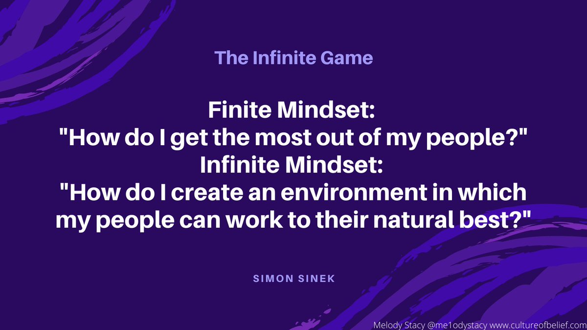 me1odystacy's tweet image. Create an environment where people can be their authentic selves, realizing and amplifying their strengths, able to give their very best. #Leadership #Goals 

#InfiniteGame #TMGenius #CultureofBelief