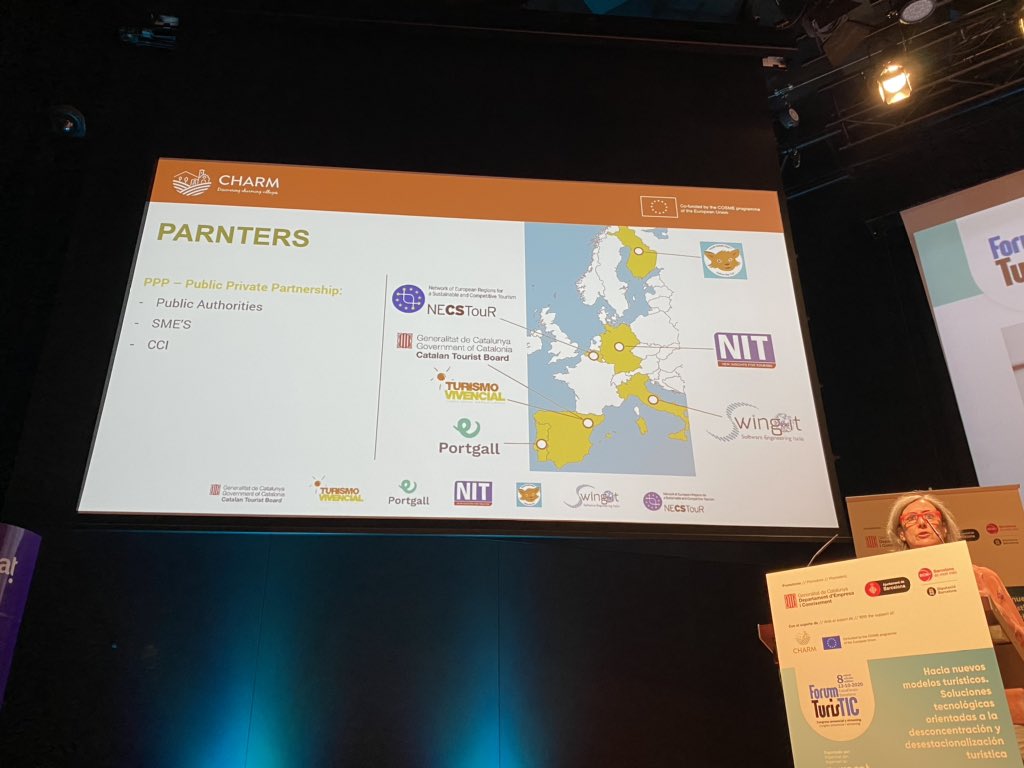 The #charm european project (EU #COSMEprogram) have been presented in the 8th edition of #ForumTurisTIC . More than ever, the new Tourism will need this kind of products and technology will contribute to develop it in a sustainable way.