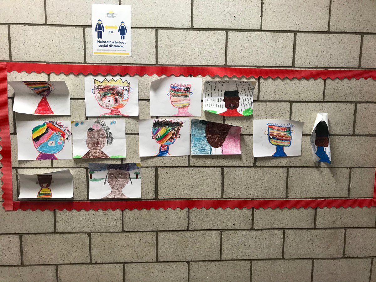 FeldkampJulie's tweet photo. Proud k and third grade portraits on display!!!!! @marionlaw_dpscd  @dpscd students rise https://t.co/yxLhmxkpLO