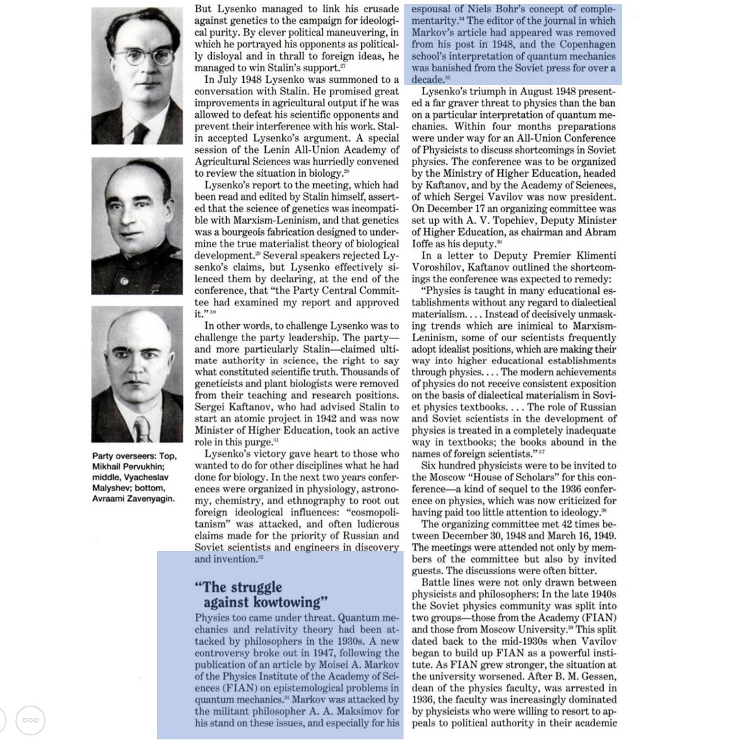 33/n 1947, Marxist Philosopher A. A. Maksimov attacked an article on the epistemological problems in quantum mechanics (by Moisei A. Markov ) published by a Soviet journal. He did so because the article was based on Bohr’s complementarity principle.