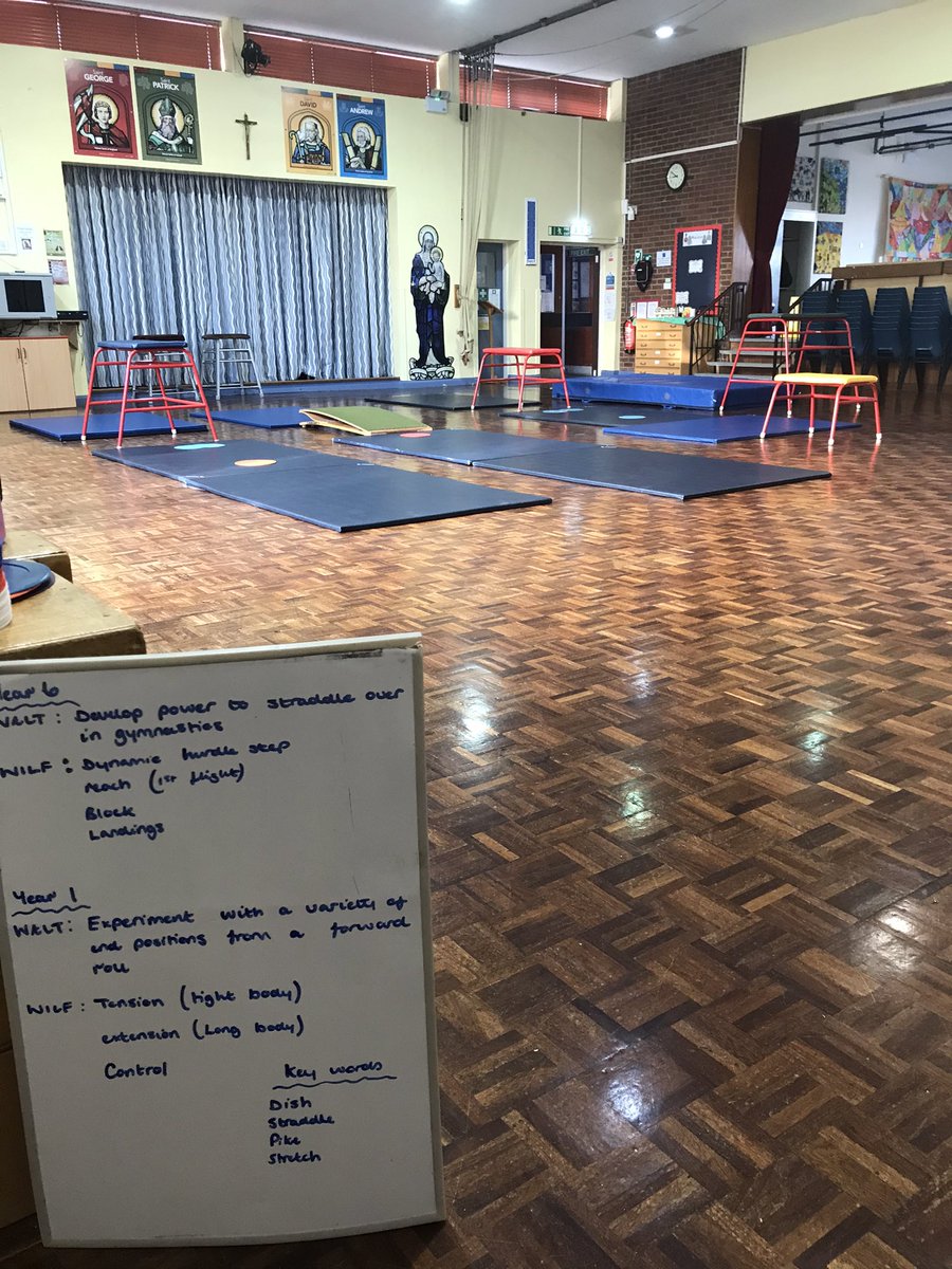 Great morning of Gymnastics at St Mary’s Mount Primary. Today year 6’s aim was to develop power and block to aid their straddle overs whilst year 1’s experimented with the many ways of finishing a forward roll! #gymnastics #primarygymnastics #gymnasticsspecialists #ppa #pe