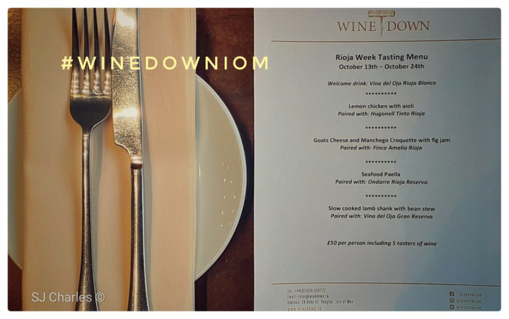 Why not treat yourself to #winedowniom's '#Rioja Week Tasting Menu'?

Join us from today until Oct 24th and enjoy our fabulous 4 course tasting menu including a glass of white Rioja on arrival and a red with each course.
Booking advisable.

#ShopRioja 
#RiojaWine
