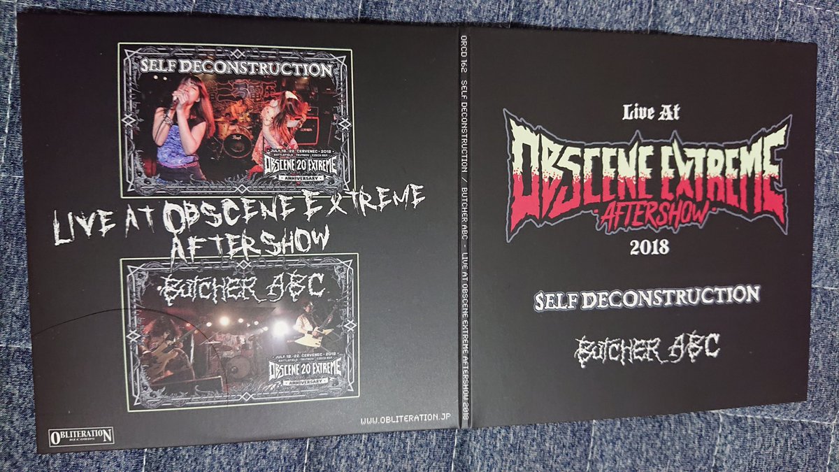 hidead3's tweet image. 届いてた💨SPLIT-アルバム🔥
爆音で聴くべし😤😤😤🤘
#SELF_DECONSTRUCTION
#BUTCHER_ABC