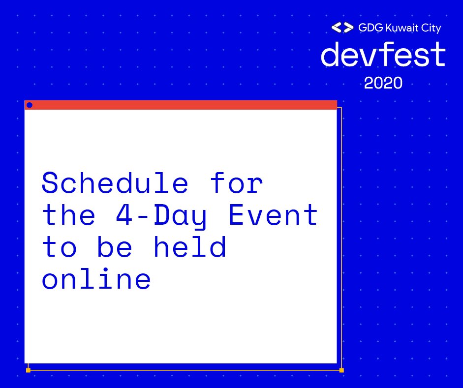 gdgwtmkuwait's tweet photo. The complete schedule for #DevFestKuwait is displayed above.
Join us and participate for these amazing workshops and talks
.
All events are free of charge. Just register, learn and build your own network and community by being a part of GDG Kuwait City. https://t.co/DzIFKq4TJv