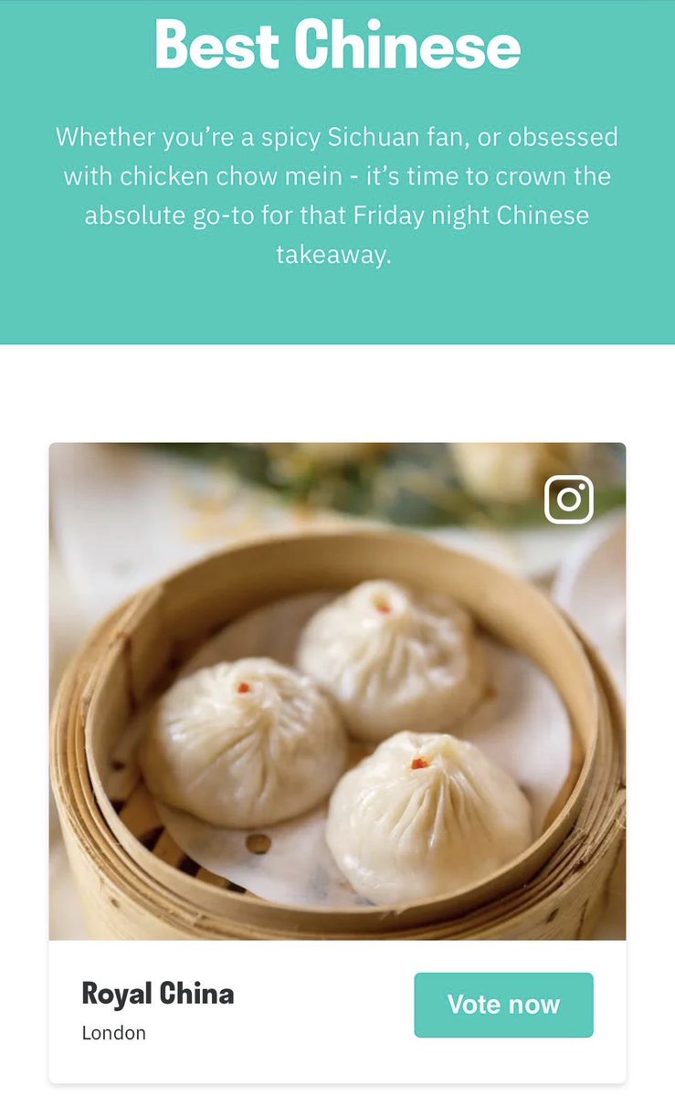 RoyalChina_Club's tweet photo. We are so pleased to be nominated for the Best Chinese Award on @Deliveroo ! 🥳🏆 Royal China Group thanks you all for your big support! ❤️

🔗: https://t.co/seX9GfkIiC https://t.co/KIqKlnUF7N
