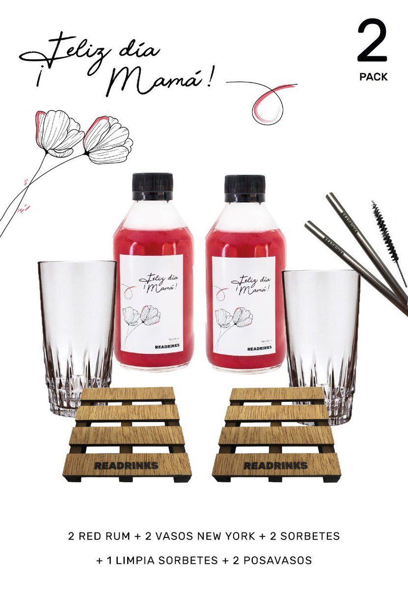 [INSTAGRAM] #SORTEO 🎁

Ganate el pack 2 de #Readrinks para el #DíaDeLaMadre.

2 cócteles Red Rum, 2 vasos New York, 2 posavasos pallets, 2 sorbetes metálicos y 1 limpia sorbetes.

Si ganás, se lo llevamos el domingo a tu mamá. 📦 

Participá 👉🏻 instagram.com/p/CGNDo-_jldH/…