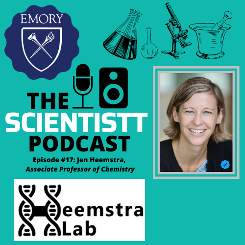 _scientistt's tweet photo. Introducing ... Episode #17! 

This week on The Scientistt Podcast, we're proudly joined by @jenheemstra - a researcher at @EmoryChem, leader of @HeemstraLab and all round amazing character! 

Part 1 Releases Tomorrow. Check back here!

#phdchat #phdlife #AcademicMentalHealth https://t.co/OC2bnKFSeB