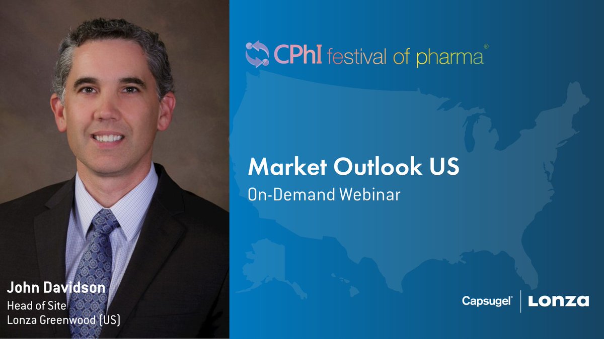 Watch John Davidson, Head of Site at Lonza Greenwood (US), for an in-depth look at the latest industry trends and developments in the US Pharma market. 

Click here to add to your CPhI Festival of Pharma agenda and watch on-demand. exhibitors.cphi.com/cfop20/agenda.…