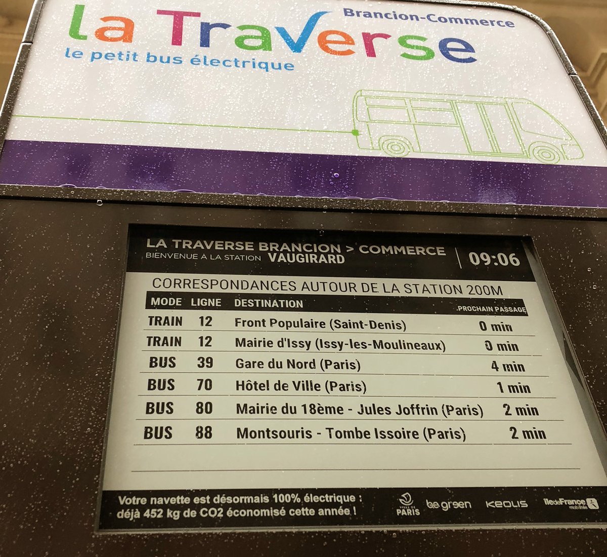 Keolis Île-de-France (@keolisidf) on Twitter photo Depuis 2 semaines, #Keolis propose des infos sur écrans epaper depuis l'#opendata <a href="/IDFmobilites/">IDF Mobilités</a> sur la Traverse du 15e arr. de #Paris avec Autocars Dominique et <a href="/begreen_2010/">B.E. green 🍃</a> : données temps réel, multi-modes & multi-transporteurs au service des voyageurs !
#innovation #mobilité Depuis 2 semaines, #Keolis propose des infos sur écrans epaper depuis l'#opendata <a href="/IDFmobilites/">IDF Mobilités</a> sur la Traverse du 15e arr. de #Paris avec Autocars Dominique et <a href="/begreen_2010/">B.E. green 🍃</a> : données temps réel, multi-modes & multi-transporteurs au service des voyageurs !
#innovation #mobilité