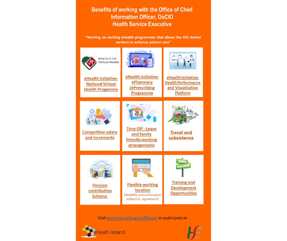 Ehealth Ireland The Office Of The Cio Have Launched Recruitment Campaigns For The Following Post Grade Viii Business Operations Manager And Grade Viii Senior Planning Manager Closing Date Is 12