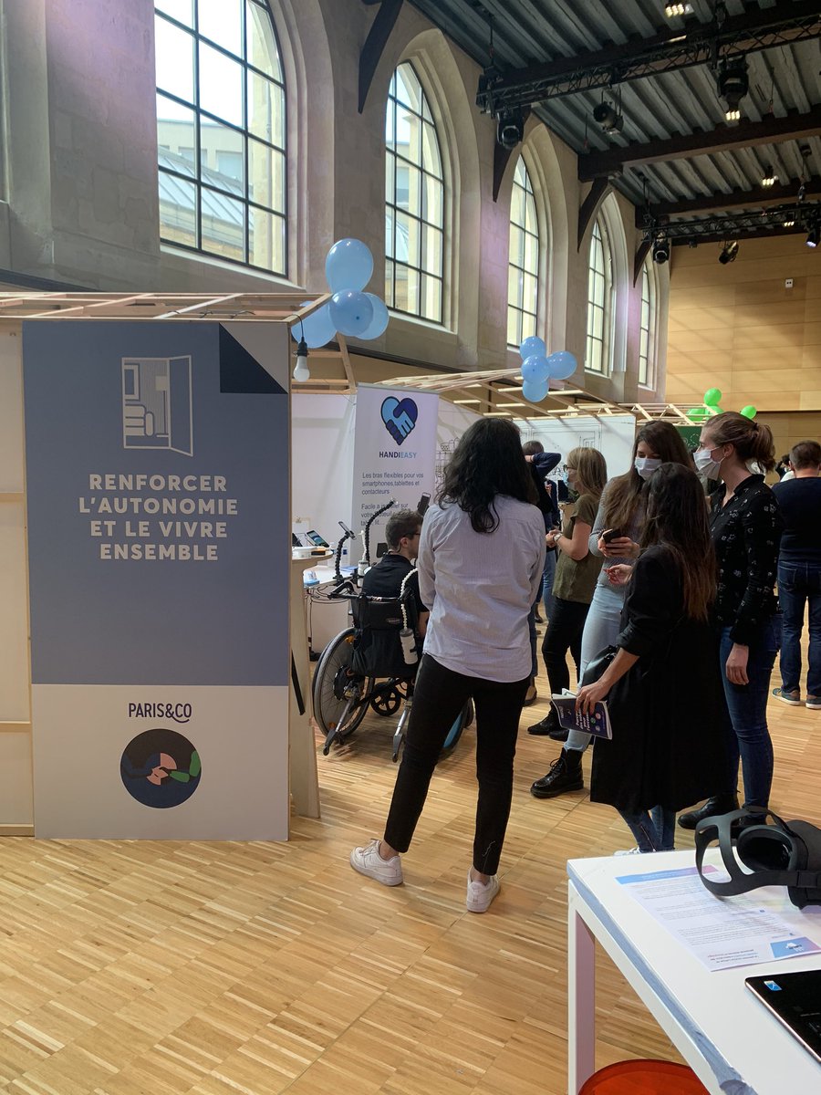 [Evenement] Le Parcours des solutions pour l’#accessibilité organisé par la mission handicap de <a href="/Paris_and_Co/">Paris&Co</a> démarre au réfectoire des Cordeliers ! L’occasion pour le public de tester une trentaine de solutions handitech !
