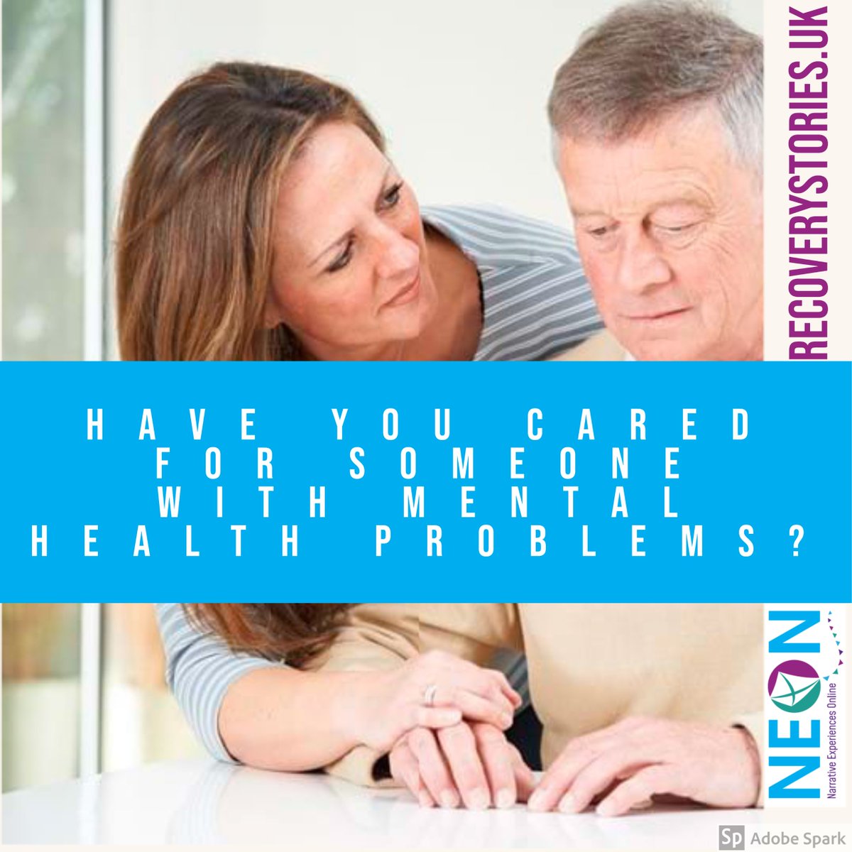We are now investigating whether Carers of people living with ANY mental health problem benefit from viewing, hearing or reading real-life mental health recovery stories in the online NEON-C Trial.
To sign up or for more information, head to: https://t.co/jkPnSHCeTY https://t.co/yDRfTARdB2