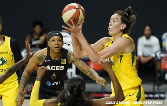 RCSDSOTA's tweet photo. SOTA Star Emma Cannon ('07) Shines Bright - 17 Pts/5 Rebds for the Las Vegas Aces in the WNBA Finals vs the Seattle Storm. Though defeated, her talent and dedication continues to bring her the recognition she so well deserves. #GOSILVERHAWKS #SOTAStrong https://t.co/3tJZCqMTxs https://t.co/W9rTeGWPVc