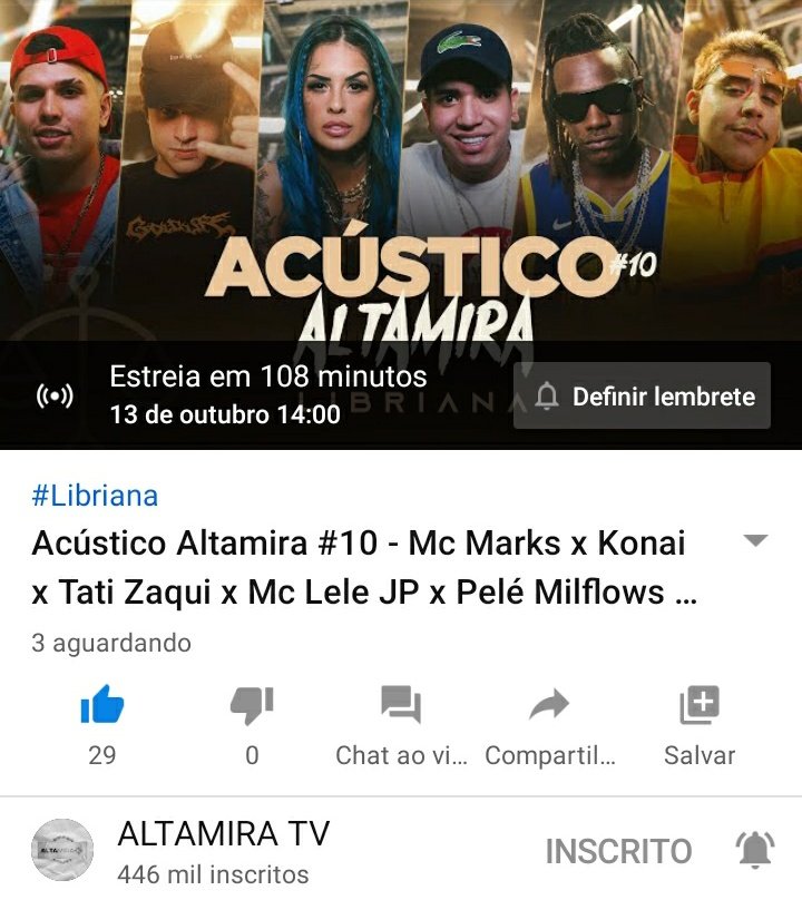 AcessoOik's tweet image. Boa tarde, tropa! A estreia de Libriana já foi adicionada ao canal do Alta Mira no YouTube e acontecerá às 14h! Cliquem em &quot;Definir Lembrete&quot; para serem notificados quando o clipe for lançado. 🥳 

youtu.be/vf-jGQR7MZY