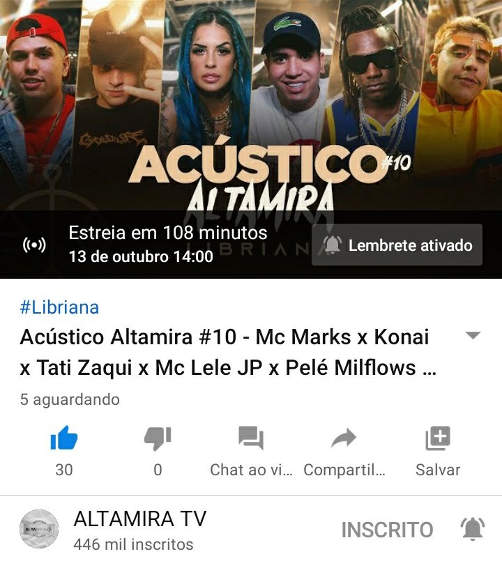 AcessoOik's tweet image. Boa tarde, tropa! A estreia de Libriana já foi adicionada ao canal do Alta Mira no YouTube e acontecerá às 14h! Cliquem em &quot;Definir Lembrete&quot; para serem notificados quando o clipe for lançado. 🥳 

youtu.be/vf-jGQR7MZY