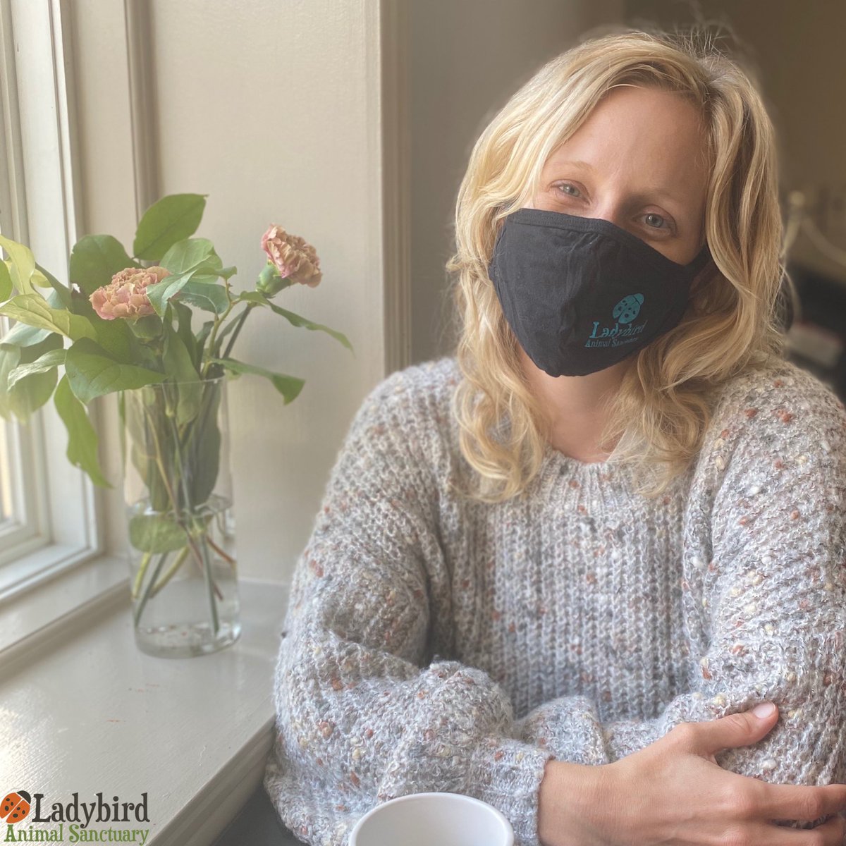Ladybird co-founder Melissa, looking fabulous and keeping safe with her Ladybird mask. 
You can purchase your own Ladybird mask for only $10, with all proceeds going to the animals in our care! 
Visit our Etsy page to get your mask today!
etsy.com/ca/shop/Ladybi… 

#wearamask