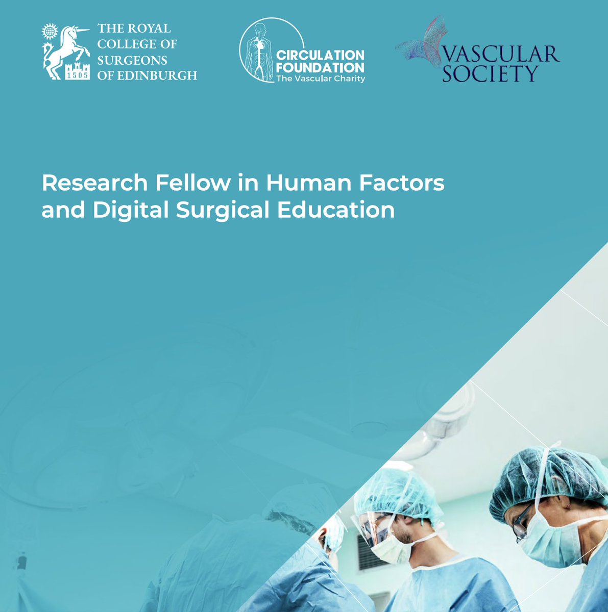 NOTSS_lab's tweet photo. 🆕Come and work with us in Edinburgh! New fellowship in Human Factors and Digital Surgical Education for Vascular Surgery @RCSEd @EdinburghUni More details below⬇️⬇️DMs open! ✉️
https://t.co/lHkhhhksAh
@VSGBI @CircFoundation #FOAMed https://t.co/KtFWPXCjI0