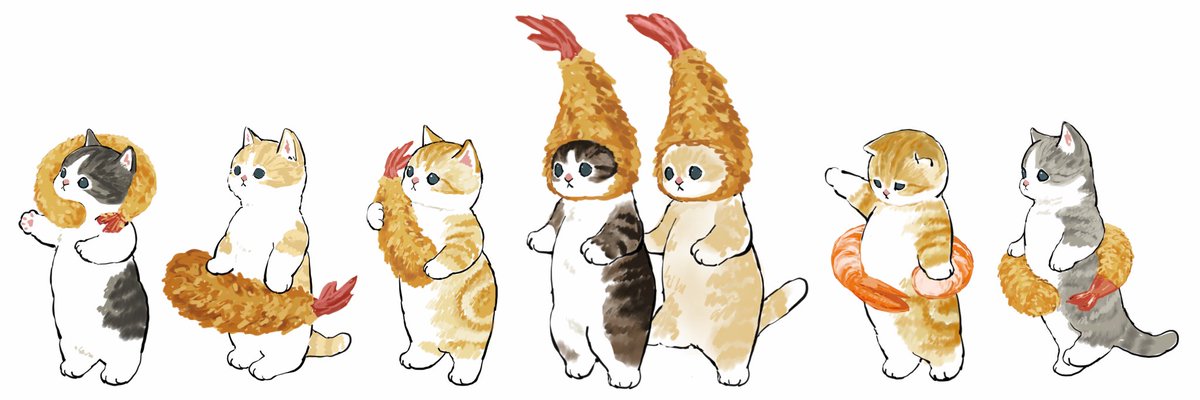 ネコとエビフライを合わせるとこんなに可愛いのか エビの行進 イラストに癒される人続出 Citrus シトラス