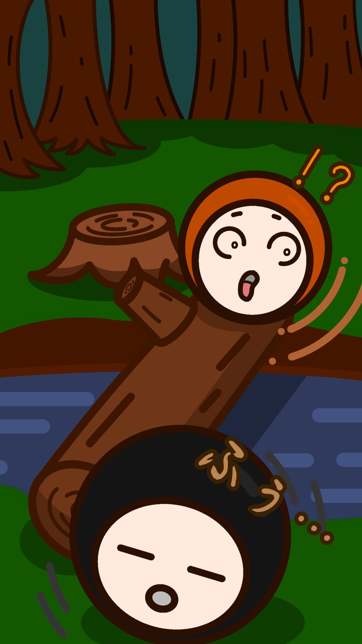 マスマロ Masumaro 丸太橋を渡るコゴロウと 渡り終わったムゲンクン 丸太橋 イラスト Illust 絵描きさんと繋がりたい イラスト好きさんと繋がりたい 創作の狼煙 T Co Ajv60yo7wb Twitter