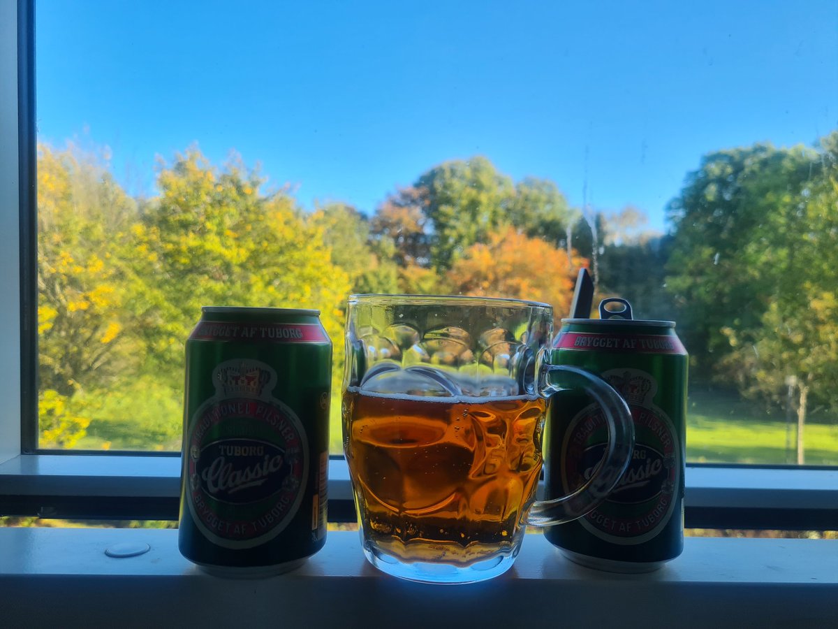 funnyguy744's tweet photo. What a lovely weather outside today🌲🌳☀️ 
#mobilephotography 
#samsungS20plus 
#autumncolours 
#enjoyingoffday 
#tuborgclassic
#cheers https://t.co/f1iHaKDTxR