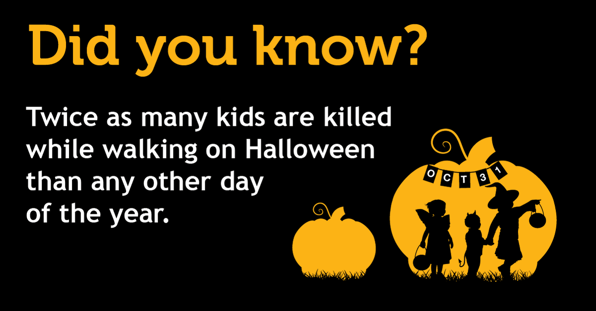 safekids's tweet photo. If you're outside for #Halloween this year, use these safety tips to make sure it's scary for all the right reasons.
#PedestrianSafety https://t.co/AyIgIibZ8O