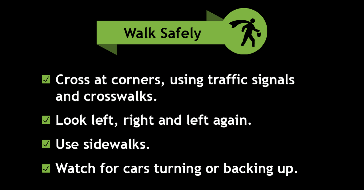 safekids's tweet photo. If you're outside for #Halloween this year, use these safety tips to make sure it's scary for all the right reasons.
#PedestrianSafety https://t.co/AyIgIibZ8O