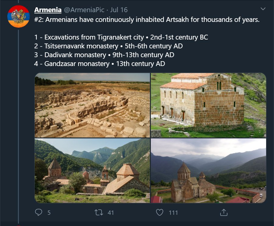  #ArtsakhStrong vs  #StopArmenianOccupation #Artsakh, also known as  #NagornoKarabakh is the historical name of the area.Is Artsakh occupied by Armenians? NO! Armenians inhabited Artsakh for centuries, even before Turkic tribes started to gain power in Caucasus region.