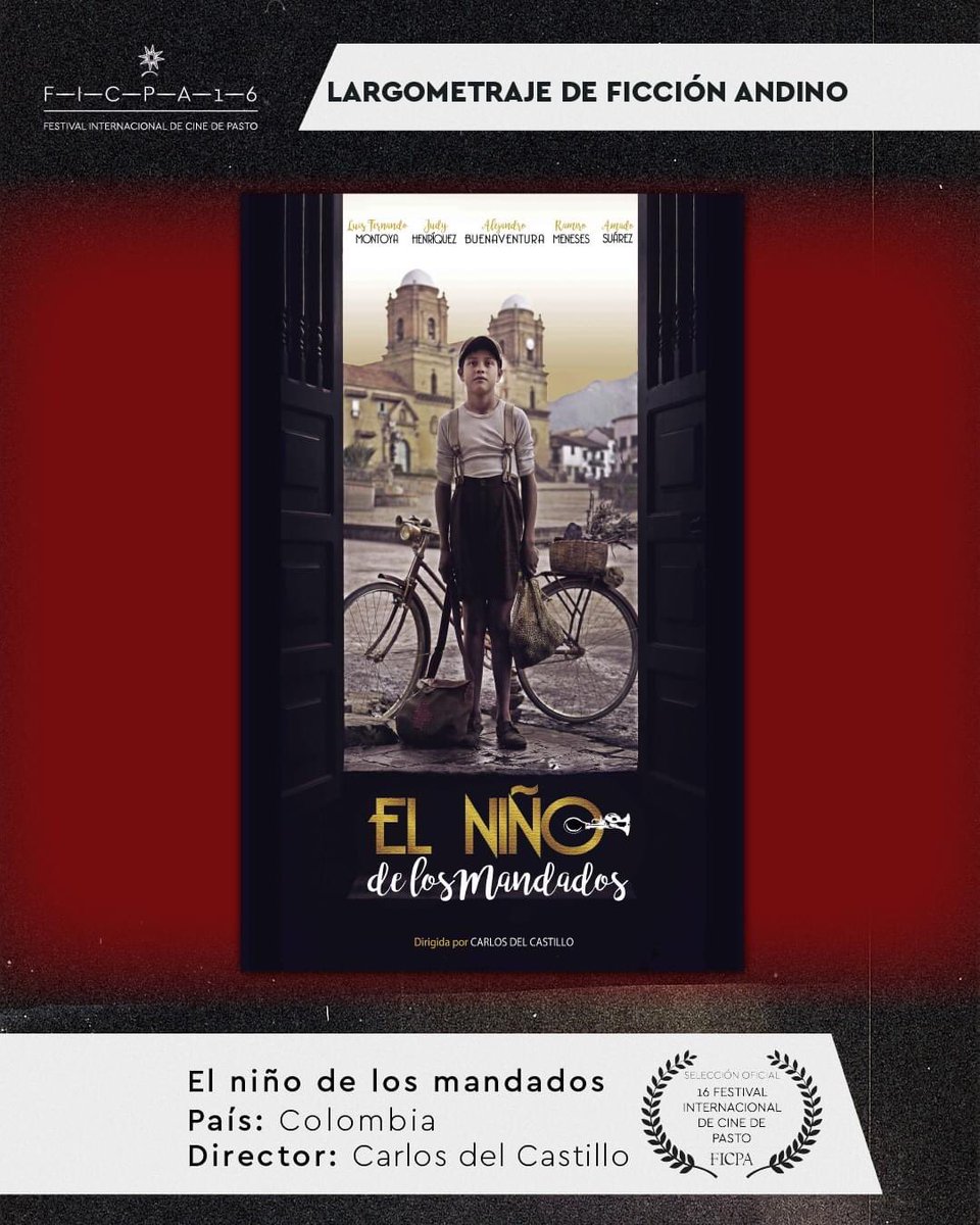 ninomandados's tweet photo. #Premios 🏆
¡ Las buenas noticias no paran !

Iniciamos la semana anunciando que nuestra película fue premiada como mejor largometraje en @ficpapasto https://t.co/SoPrwrQ0PK