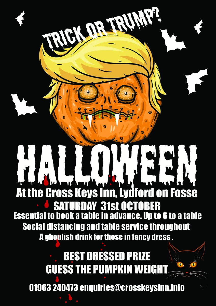 Halloween and spooky goings on!! Book a table now.