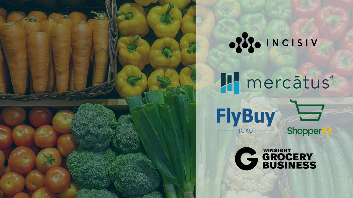 Don't miss TODAY's eGrocery discussion 📆  
The Digital Grocery Outlook: The Year of Irrevocable Inflection 
@incisivio + Mercatus + ShopperKit, Inc. + <a href="/RadiusNetworks/">Flybuy by Radius Networks</a>, hosted by @WinsightGrocery 

Register: mct.media/3lIb4QB 

#onlinegrocery #eCommerce #eGrocery #webinar
