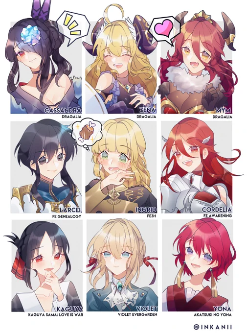 Some gals from Dragalia, Fire Emblem and anime??❤️ 