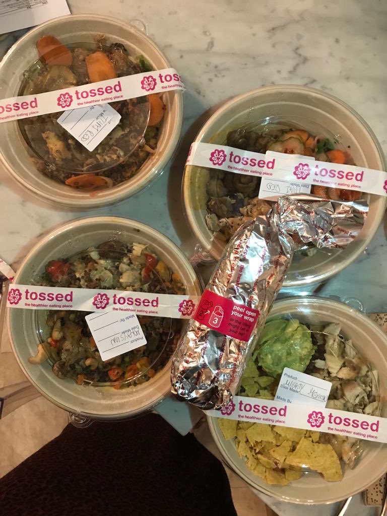 Welcome back @TossedHQ, so happy to have you back #HealthyLiving #bestlunch