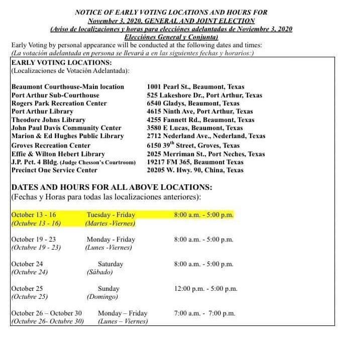 chris4constable's tweet photo. Don't know where to early vote in Jefferson County?? YOU DO NOW!!! Let's Do This! #DEDICATETHEVOTE ✊🏾 https://t.co/NeYYhJ2X8S