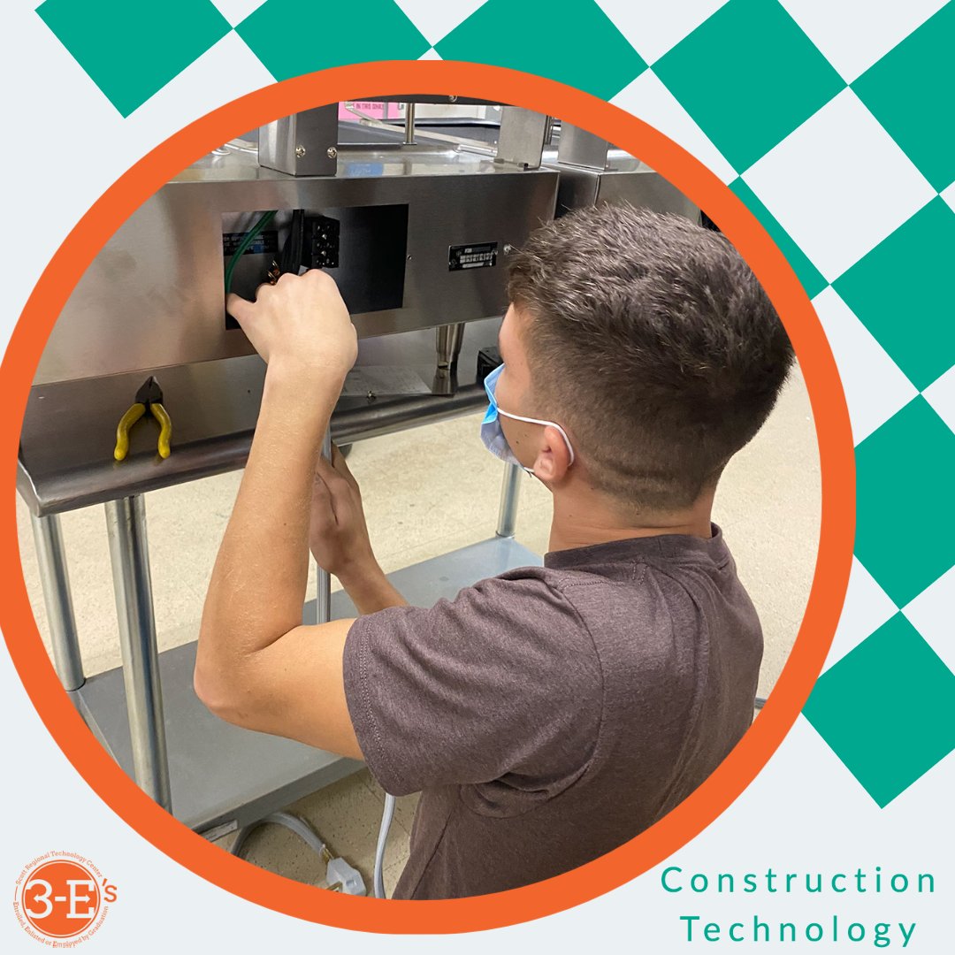 SRTCMonett's tweet image. We have Construction Technology in the Culinary Arts Kitchen working on some wiring and hooking up the fryers. #construction #scotttech #cte