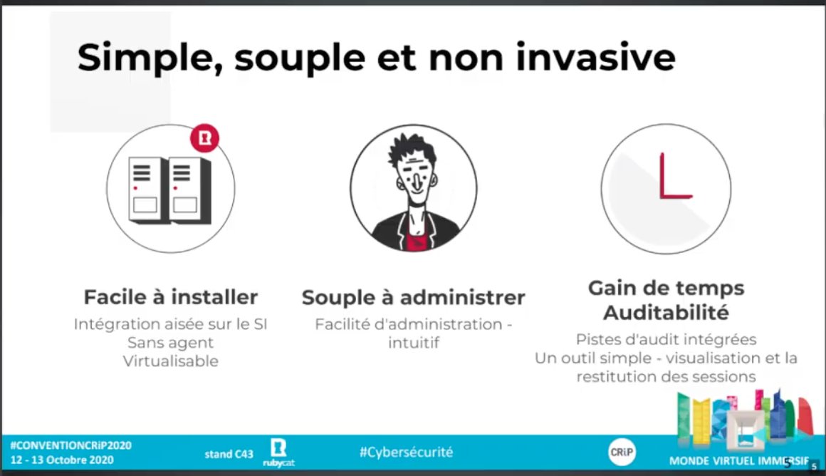 DataFeel's tweet image. Pour renforcer la sécurité et faciliter la gestion des accès sensibles au SI, la solution intuitive certifiée, PROVE IT, contrôle, trace et enregistre les connexions sensibles - PAM Bastion - par l&apos;éditeur #FrenchTech @rubycat_labs Cathy Lesage #WomenInTech
#conventionCrip2020