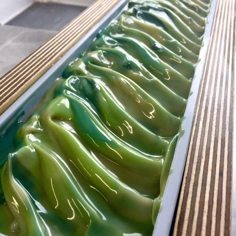 SnowdoniaSoaps's tweet photo. I asked which soap you would like me to make next and many said peppermint &amp; spearmint.  So here it is.  
.
The smell is sooooo amazing, I wish you could smell it as well.
.
It will be ready in about 5 weeks time. https://t.co/oxfZ7vszBD