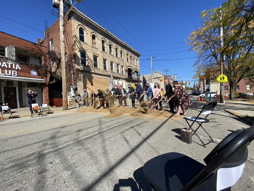 Not all events are virtual. On Friday, the City of #Clairton held a groundbreaking for the Clairton Inn--the largest development the city has seen in 50 years. It was an honor to work alongside Clairton Cares, @MVInitiative &amp; @EconDevSouth to bring this event to life. #Pittsburgh