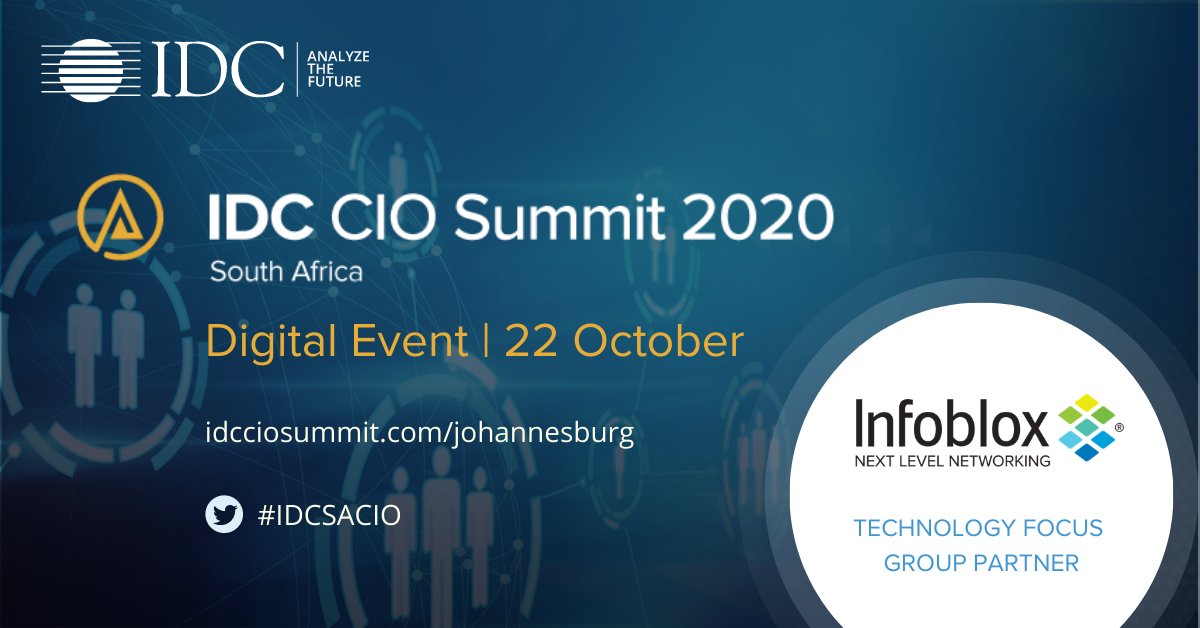 ramabhardi's tweet photo. Delighted to have @Infoblox as "Technology Focus Group Partner", at #IDCSACIOSummit #digitalevent on #Oct22 Join us to hear from respected industry experts.
For more info : https://t.co/LqBsctoo14
@IDC
#IDC #IDCCIOSummit #CIOSummit #IDCDigital #Virtualevent #ai #IDCSACIO #CIO https://t.co/ugRUBETs43