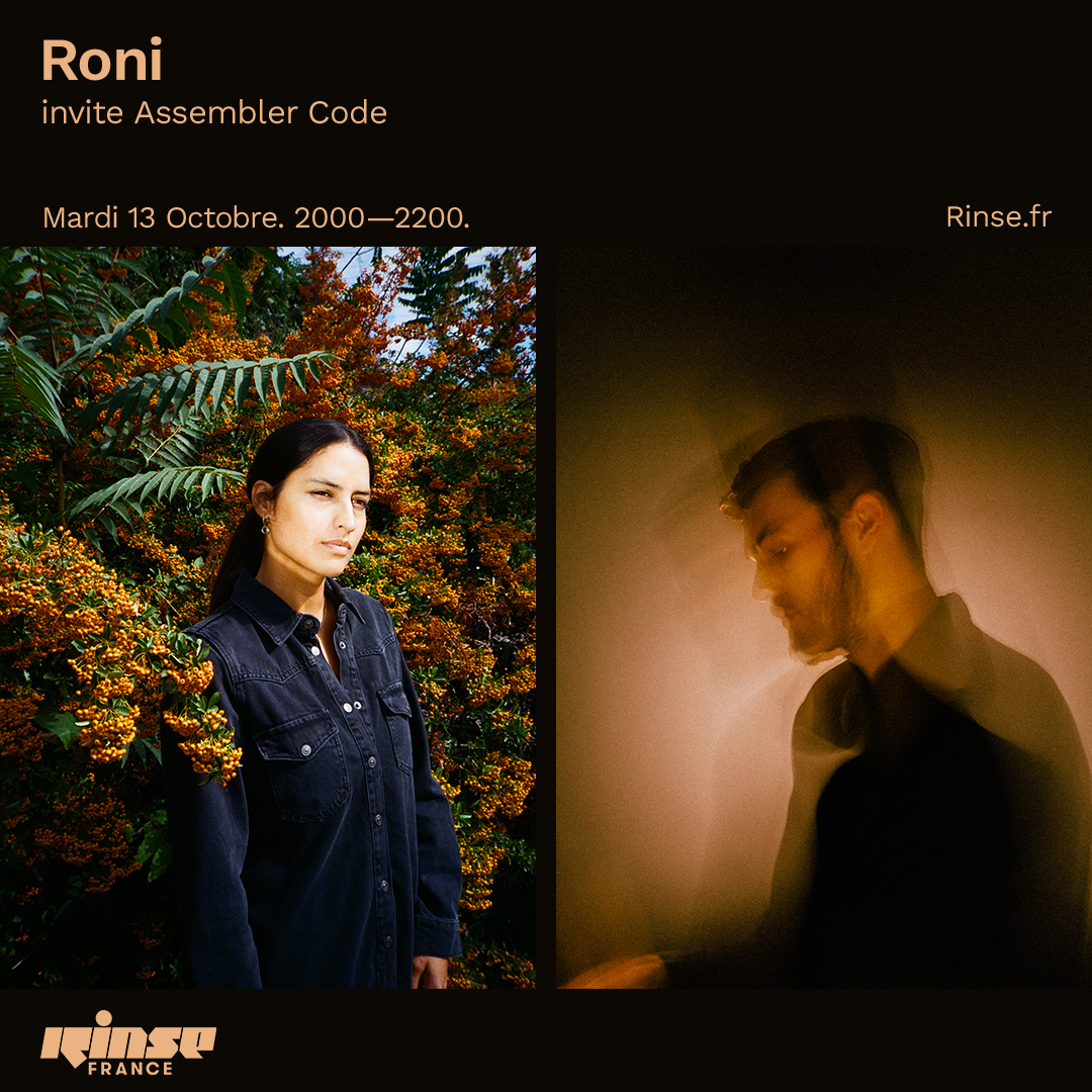 RinseFrance's tweet image. Il est 20h ! 

Tout de suite vous écoutez #Roni invite #AssemblerCode pour les deux prochaines heures ! 

🎶
rinse.fr/podcasts/?show…

#verrouillé 🔒 rinse.fr/player