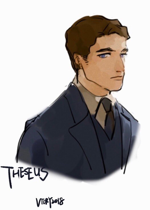 𝑻𝒉𝒆𝒔𝒆𝒖𝒔 𝑺𝒄𝒂𝒎𝒂𝒏𝒅𝒆𝒓, first world war veteran and head of the auror office in 1927.(art by vieryplus on tumblr)