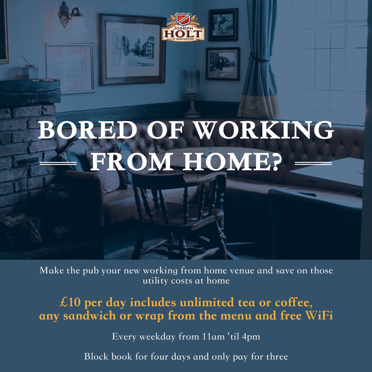 Make #theroebuck your new office! #workfromhomeatthepub #urmston #flixton #loveurmston #urmstonbusiness