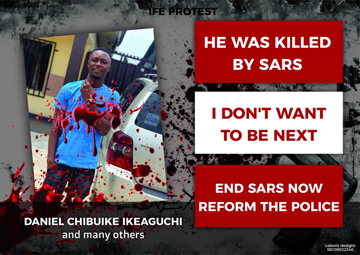 iamoloriire's tweet photo. I don't want to be next
#EndSarsNow #IFEPROTEST https://t.co/ppxjJjrRc5